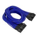 Cable ATX eléctrico azul individual con manguito de 20 + 4 pines